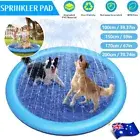 100-200CM Splash Pad Sprinkler Play Mat for Dogs & Kids Water Pool, Summer Beach