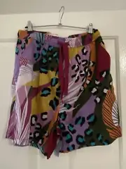 Peter Alexander Ladies Pyjama Shorts Leopard Print Large