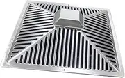 Qianly Range Hood Vent Filter Range Hood Accessory Simple Installation Outer Mesh Filter Oil Mesh Outer Cover for Commercial Repair, 40x40cm