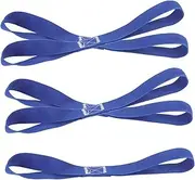 CHICAMPERA 5pcs Tie Rope Loop Straps Tow Rope Straps for Trucks Bicycle Tie Down Straps Webbing Strap Motorcycle Tie Down Straps Soft Loop Luggage Bandage Small Straps Bike Straps Pp Blue
