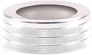 POEXIR for BMW, for Mini, 2014-2022 Aluminum Alloy Car Interior Multimedia Knob Decoration Ring Trim Cover Sticker Car Air Conditioner Knob(Size:Silver)