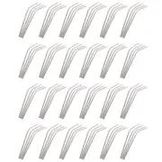 24x Appetito Stainless Steel Reusable/Washable Bent Drinking Straws Home Kitchen