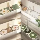 Diatomite Faucet Draining Mat Quick Dry Drying Mat Kitchen Bathroom Supplies