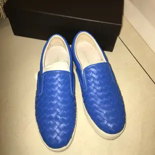 Bottega Veneta slip on sneakers 編織皮革懶人鞋 (附腳跟防磨縫片）9.5成新