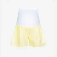 在飛比找環球Online優惠-【GENNIE'S】馬卡龍檸檬黃孕婦短褲-XS