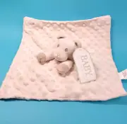 White Bear Baby Blanket Plush Security Lovey Soft Toy Doll Baby Shower Infant