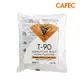 【CAFEC】三洋日本製T90中深焙豆專用白色錐形咖啡濾紙(2-4人份)100張 MC4-100W