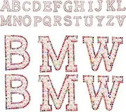DOITOOL Letter Patch Decor Pearl Patch for Clothing 26 Alphabet English Letter Clothing Accessories