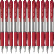 Pilot Super Grip Retractable Ballpoint Pen Medium 1.0mm (Red) [Box 12]