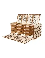 [UGEARS] Card Holder 77 Piece Wooden 3D Puzzle Gift Set