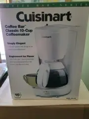 Cuisinart Classic 10 Cup Coffee Maker Model # DCC-100 White New In Box