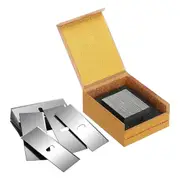100 Pcs Replacement Mat Blades Stainless Steel Mat Cutter Blade for Framing Silver