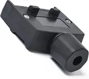 7-pin Flat Trailer Socket to 12v Power Supply 7-Way Trailer Light Connector for Caravan Rv Boat Black Australian Plug