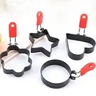 Stainless Steel NonStick Egg Cooker Ring Fried Egg Shaper Convenient Storage
