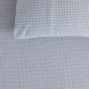 Sheridan Outlet Flannelette Mini Windowpane Sheet Set in White Size: King Cotton