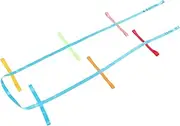 Sosoport Daycare Safety Rope Durable Preschool Walking Rope for Lightweight Tear Resistant Brightly Colored Handles for Outdoor Use for Group Activities
