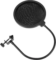 ERINGOGO Practical Double Microphone Windproof Cover Noise Reduction Net for Studio and Ktv Sound Absorbing Protector for Desktop and Floor Microphone Stands