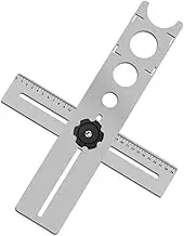 Adjustable Stainless Steel Tile Hole Punching Positioner, 40/60cm Tile Hole Locator Tool for Accurate Tile Drilling, Durable Measurement Guide for Professional Use