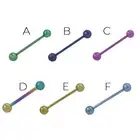 14G Solid Titanium Piercing Barbells Perfect for Nipples and Tongue Sold Each