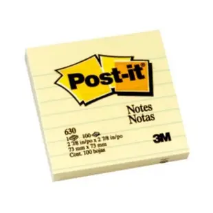 3M Post-it 利貼 可再貼便條紙-橫格-630 墊腳石購物網