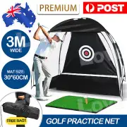 3M Golf Practice Net Hitting Nets Driving Netting Chipping Cage Training Aid