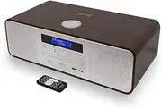 AUDIBLE FIDELITY Complete Hi-Fi DAB/DAB+ Stereo System CD Player with Speakers, Bluetooth, MP3 Playback, FM & Digital Radio, Wireless Charging & USB Charging with Remote Control