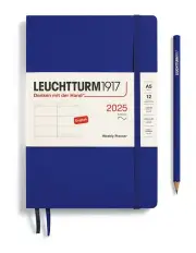 [LEUCHTTURM1917] Medium (A5) Softcover Weekly Planner 2025 in Ink