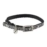 Rogz Sparklecat Pin Buckle Cat Kitten Collar Black Extra Small