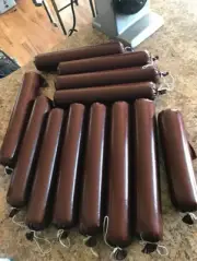 25 Pcs 2.5 x 20 Inch Fibrous Casings for Summer Sausage or Salami W/Meat Cling