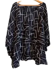 Autograph Size 22 Kaftan Top NWT Abstract Print