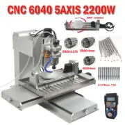 5Axis CNC6040 Engraver Engraving Carving Cutter Router Milling DIY Machine 2200W
