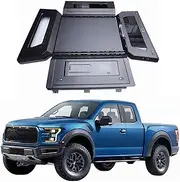 MHXJQY Tonneau Cover Pickup Truck Topper Bed Cap Canopy Compatible for Ford F-150 Raptor 2015-2025 5'5" (67.1") Short Box Bed Cover with Lock Hardtop Accessories(Style B)