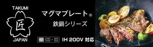 =IH對應/日本製=日本 匠 TAKUMI JAPAN 岩紋 鐵鍋 平底鍋 (20cm/20公分)