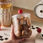 Plastic Coffee Beans Container Sealed Tea Spices Bottles for Home