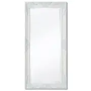 Wall Mirror Baroque Style 100x50 cm White vidaXL