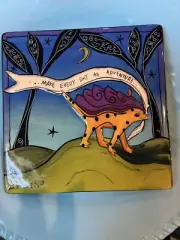 Terri Kern Art Tile Trivet “Make Every Day An Adventure”~ 2004~New IN Box~50067