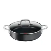 Tefal Premium Specialty Hard Anodised Non Stick Chef Pan with Lid 30cm