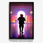 Pixel Art Poster - Imperfect Canton (8 Bit Psychedelic Trippy Video Game Print)