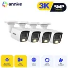 ANNKE 4PC 5MP CCTV Security Camera Audio Recording Spotlight Color Night Vision