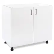 Flatpax 900mm White Utility 2 Door Base Cupboard
