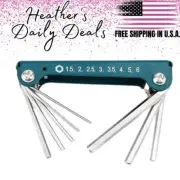 Cycling Repair Metric Folding Allen Hex Wrench Key 1.5-6mm Bike Multi Tool Trail