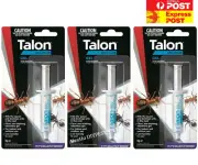 Talon Ant Killer Bait Gel Insecticide Pesticide Get rid Ants 5g Syringe 3x