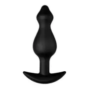 FORTO F-78 Pointee Black Butt Plug - Large