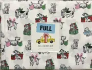 CYNTHIA ROWLEY DOGS PRESENTS GIFTS FULL SHEETS SET MICROFIBER DEEP POCKETS
