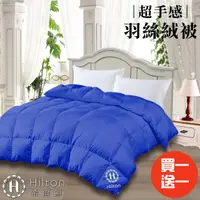 在飛比找HOTAI購優惠-買一送一【Hilton 希爾頓】細緻蓬鬆羽絲絨被2.0Kg/