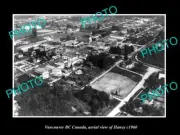 OLD POSTCARD SIZE PHOTO VANCOUVER BC CANADA AERIAL VIEW OF HANEY c1960
