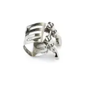 Alto Saxophone Metal Mouthpiece Ligature Stainless Steel Instrument Accessories