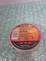 LOT OF 2 Scotch 35, Red, 1/2" x 20', Vinyl Coding Electrical Tape, 102243