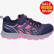 Hi-Tec Scooby Junior WATERPROOF Outdoor Casual Walking Shoes Trainers Navy