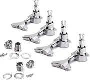 ERINGOGO 4Pcs Guitar Tuning Pegs Machine Heads 4R Bass Tuning Pegs for Electric Acoustic Guitars Metal Construction